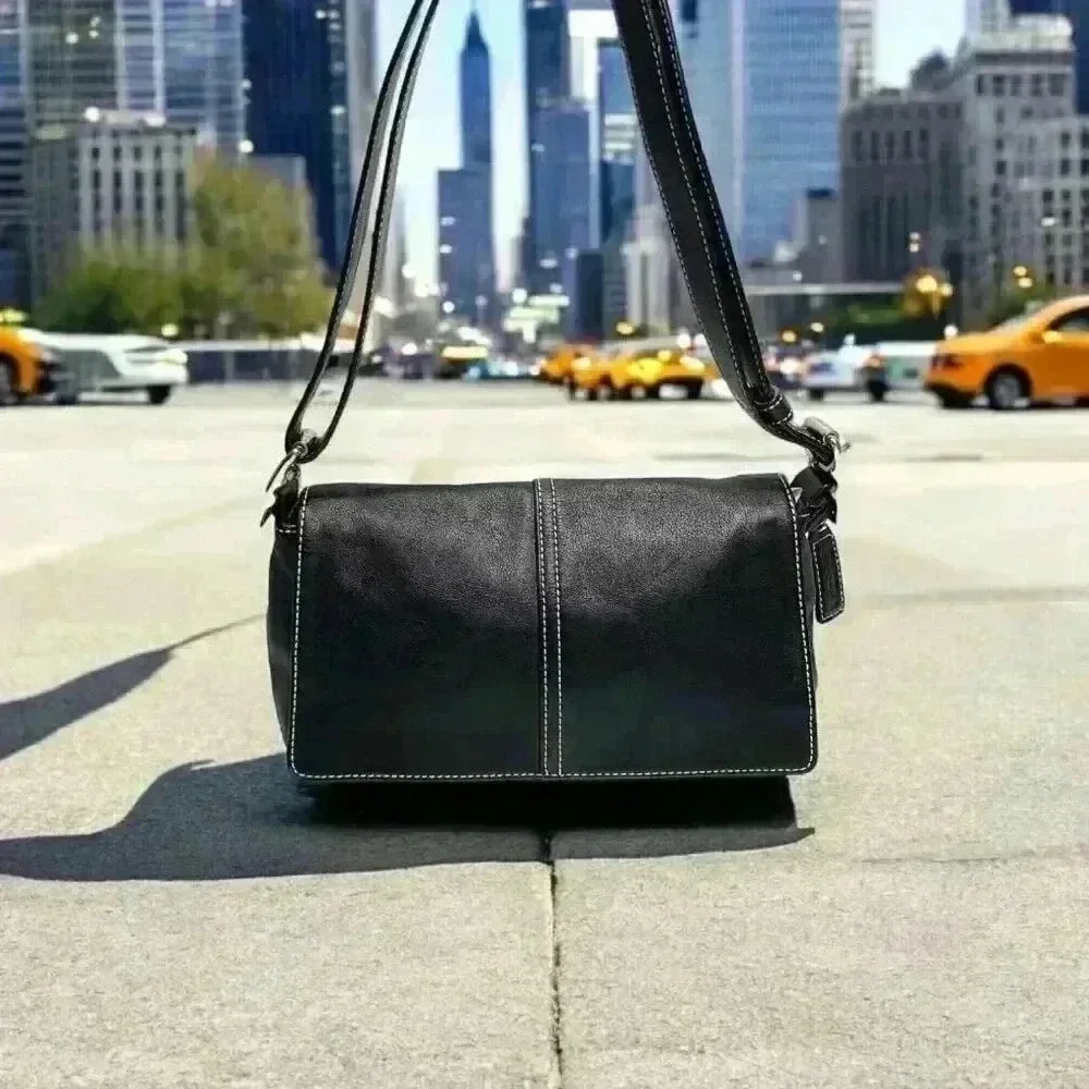 COACH Vintage Demi Flap Crossbody Bag - Picture 10 of 12